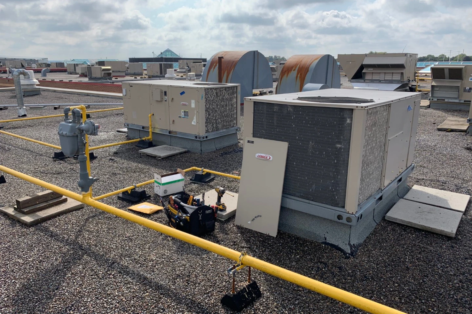 retrofitting for commercial heating and cooling system