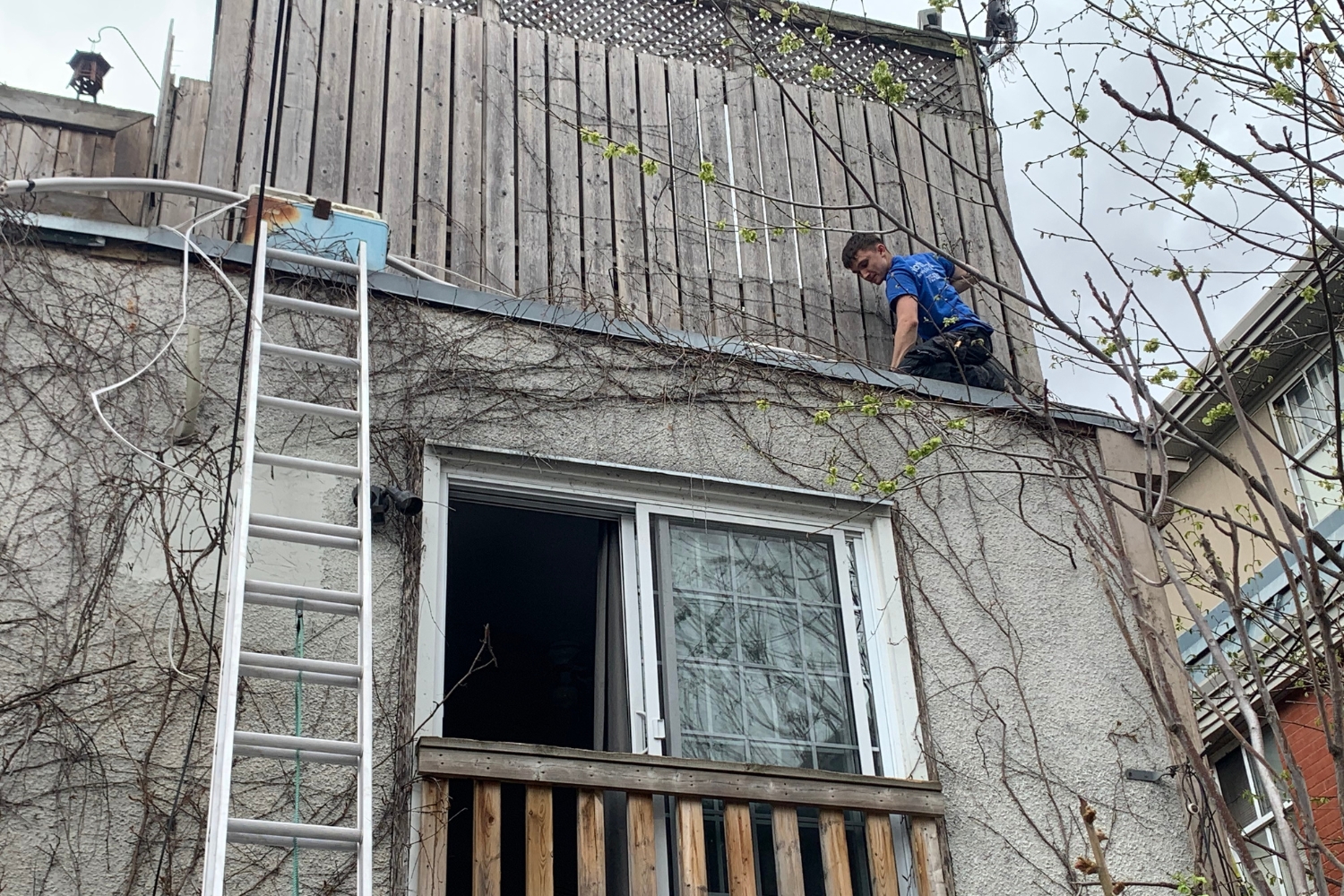 ac professional checking home size for central AC price