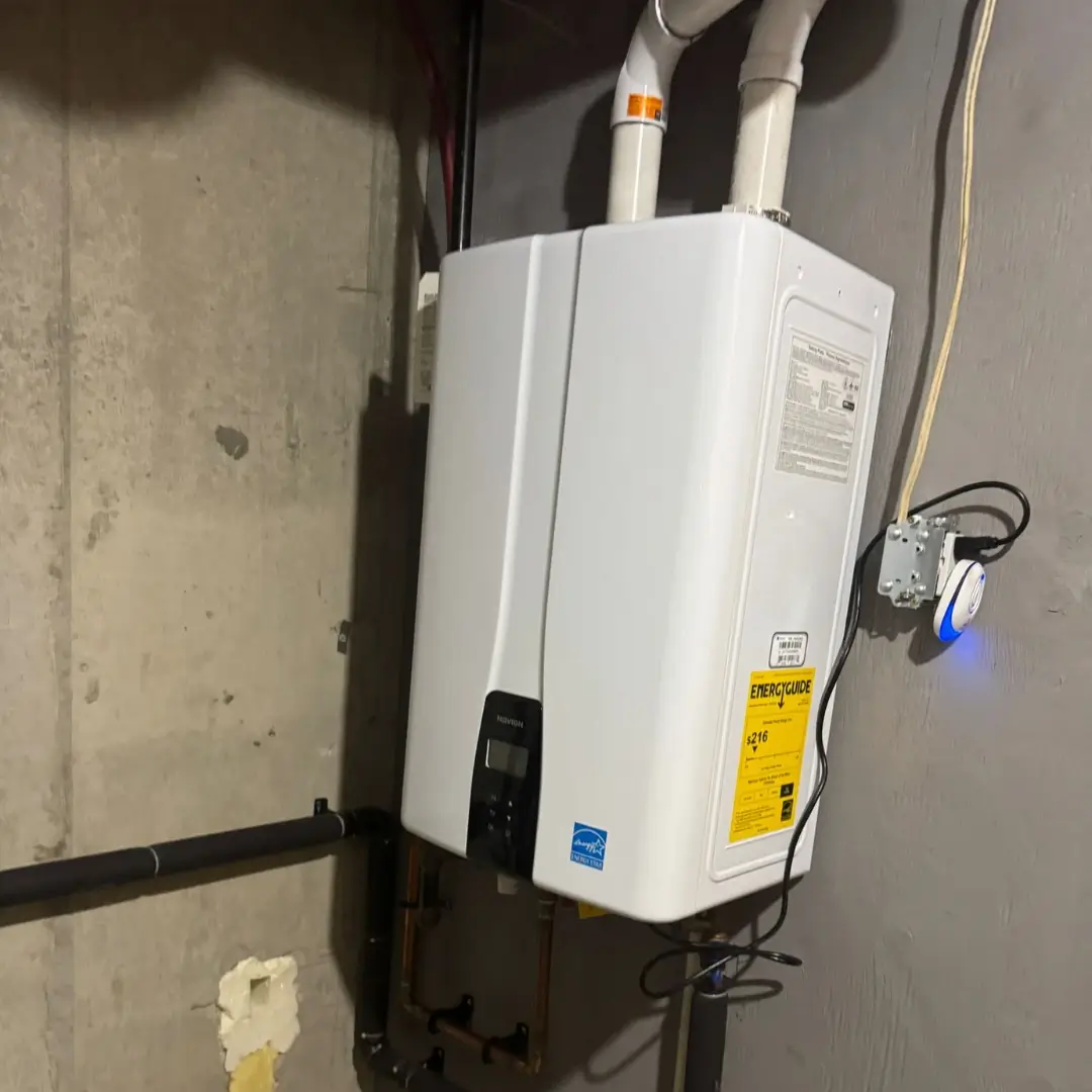 new tankless water heater installation