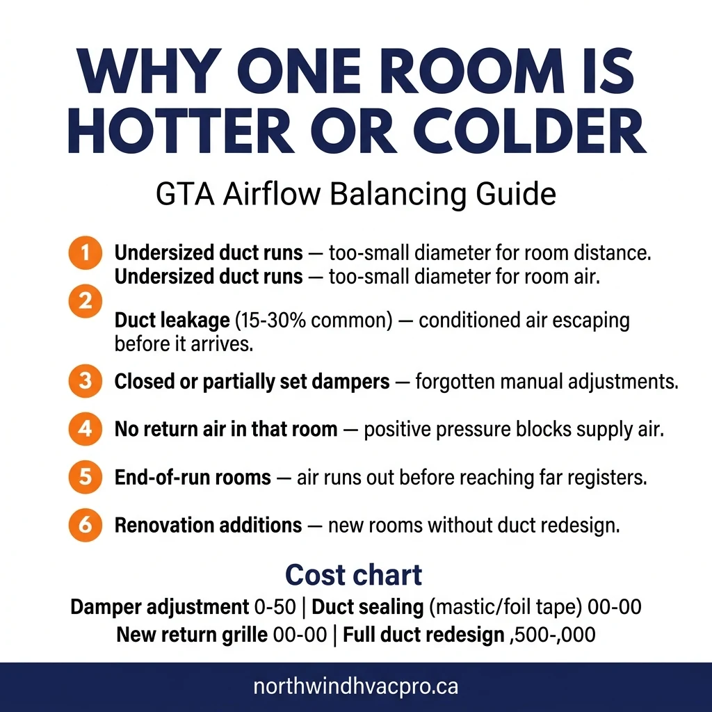 Airflow balancing causes infographic GTA 2026