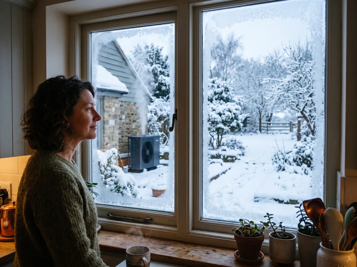 heat pump defrost cycle explained heat pump winter view Outdoor heat pump unit operating during a winter heat pump defrost cycle