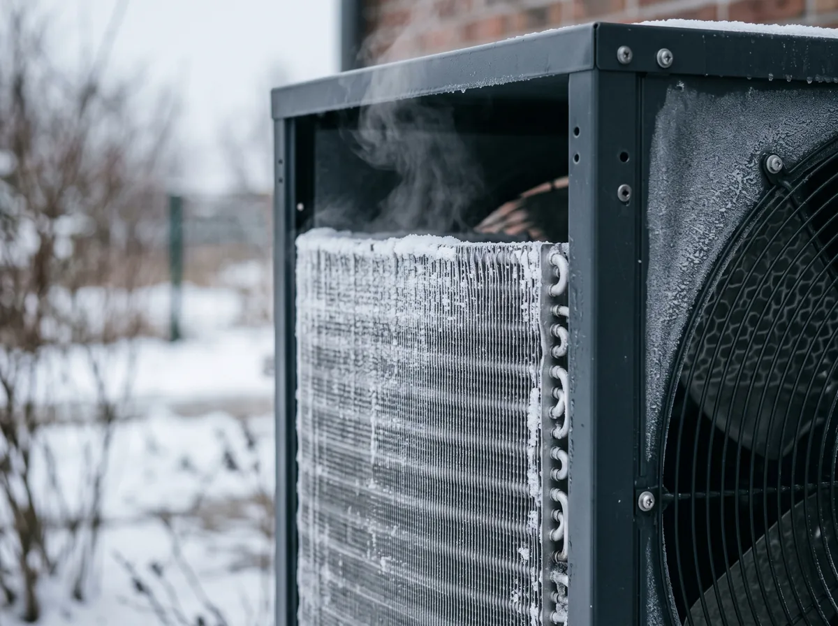 heat pump defrost cycle Diagram illustrating a heat pump defrost cycle during winter