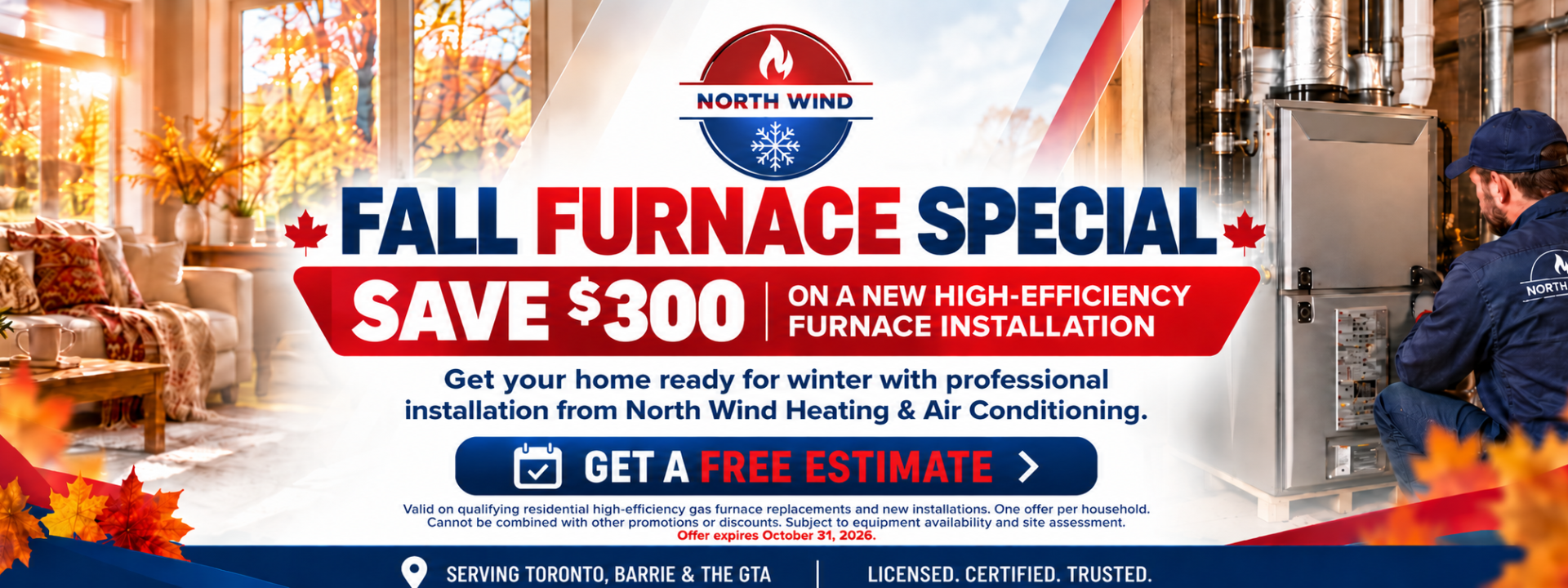 north wind fall furnice special